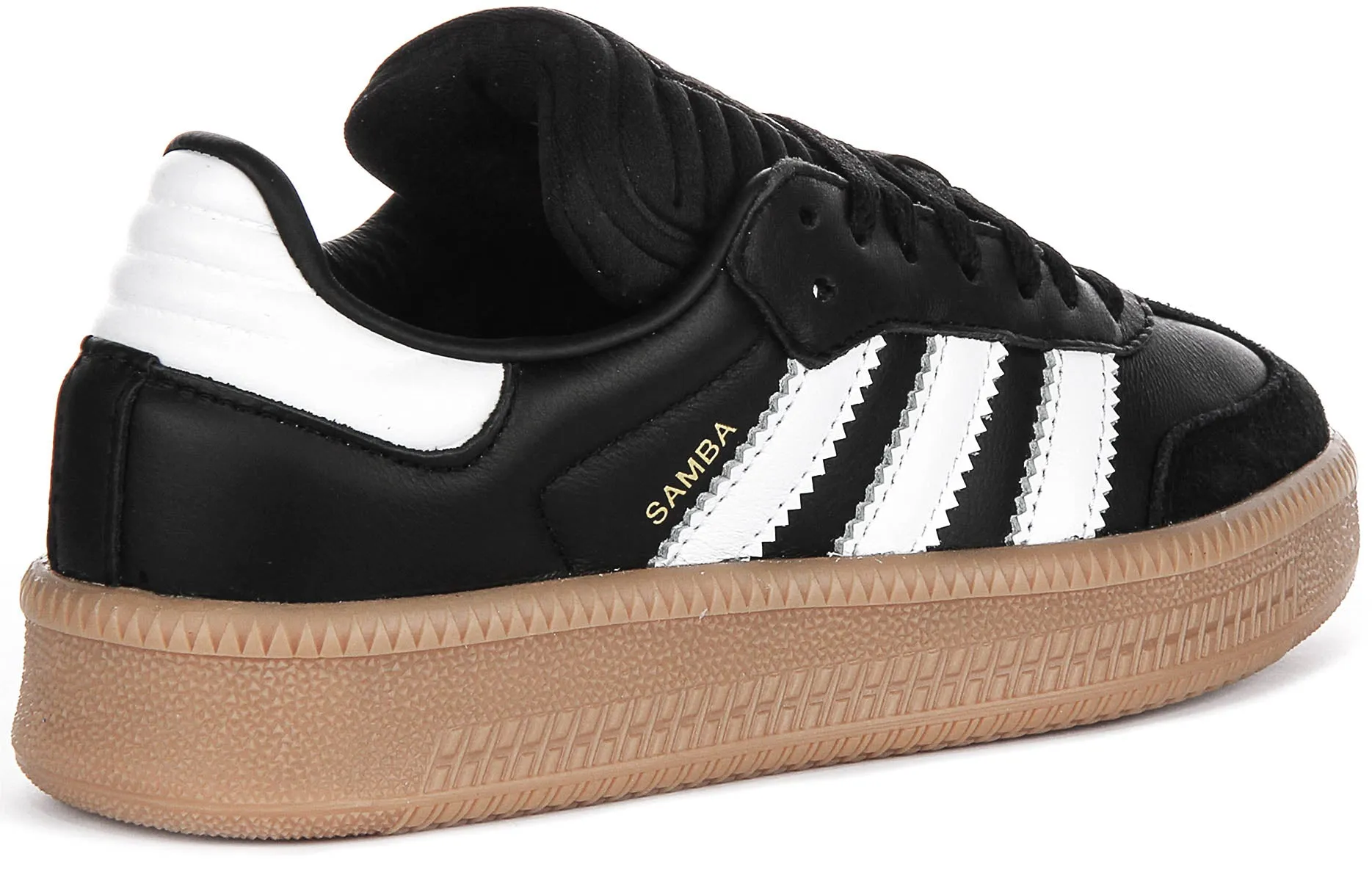 Adidas Samba XLG J In Black White For Youth