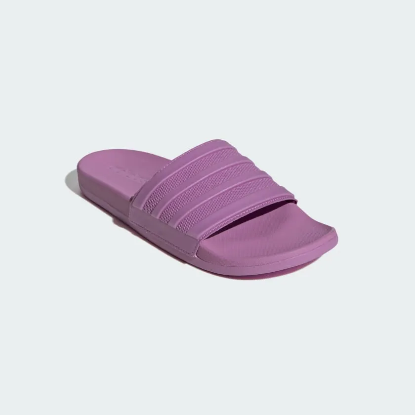 ADIDAS WOMEN'S ADILETTE COMFORT PURPLE SLIDES