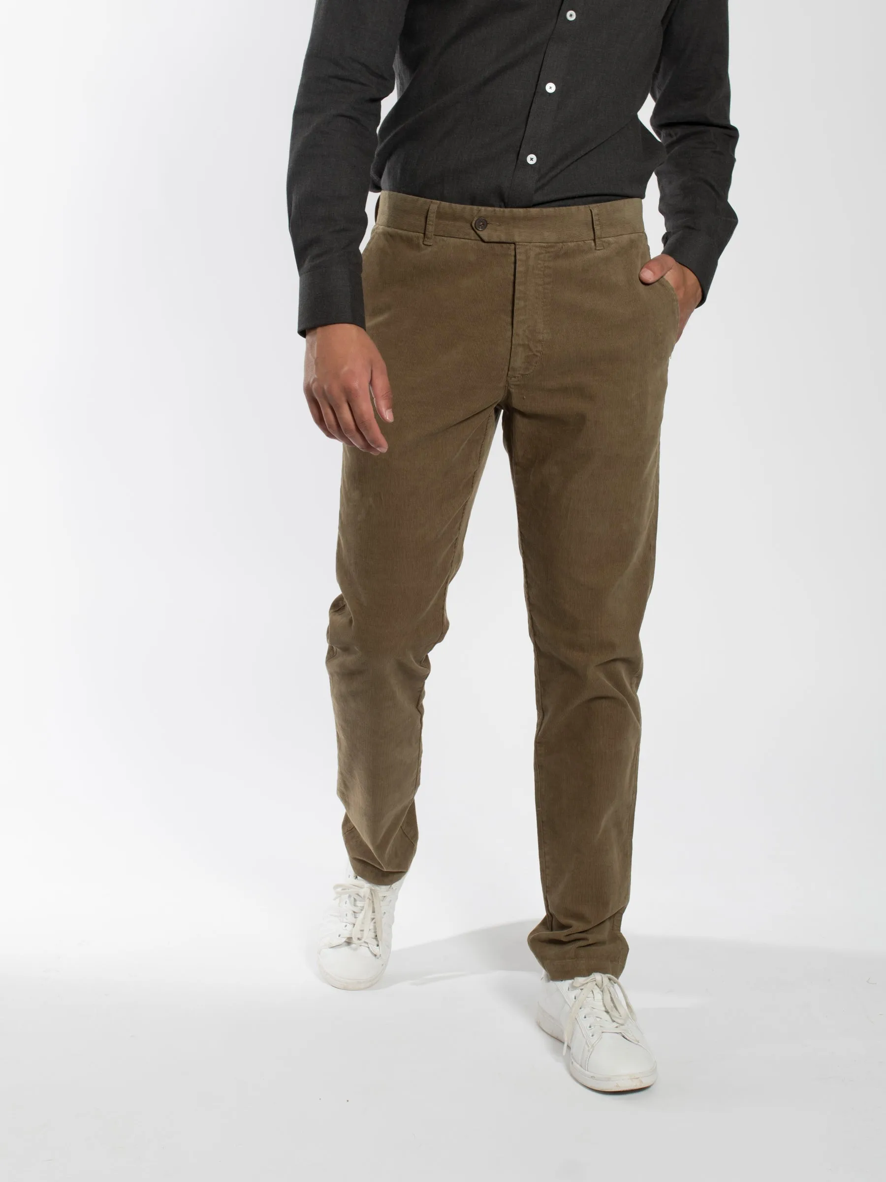 Army Corduroy Cotton Spandex Pant