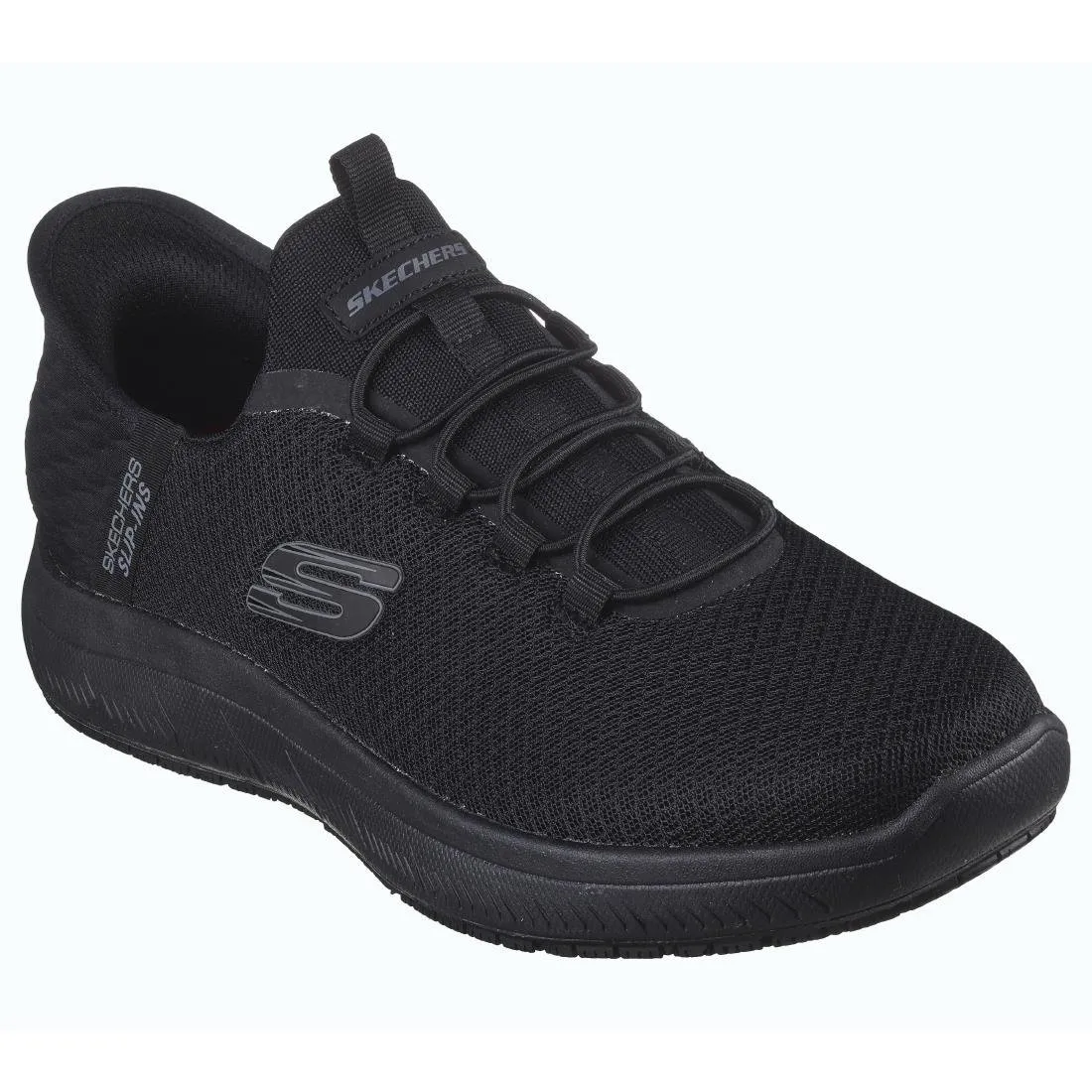 BA068-46 Skechers Mens Summit SR Sip Ons Black Size 46