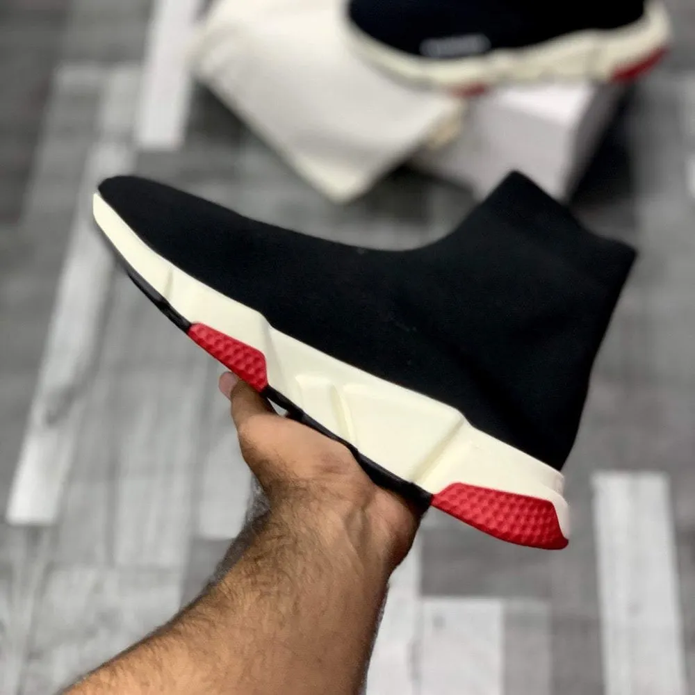 Balenciaga Speed Trainers (Bred) | Black & Red Colorway