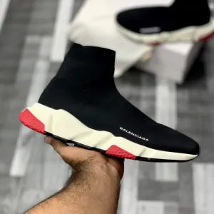 Balenciaga Speed Trainers (Bred) | Black & Red Colorway