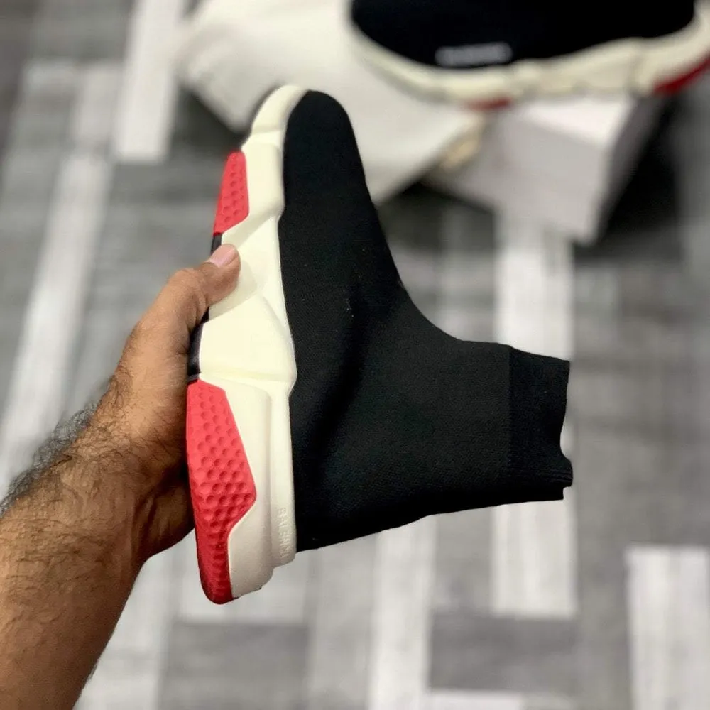 Balenciaga Speed Trainers (Bred) | Black & Red Colorway