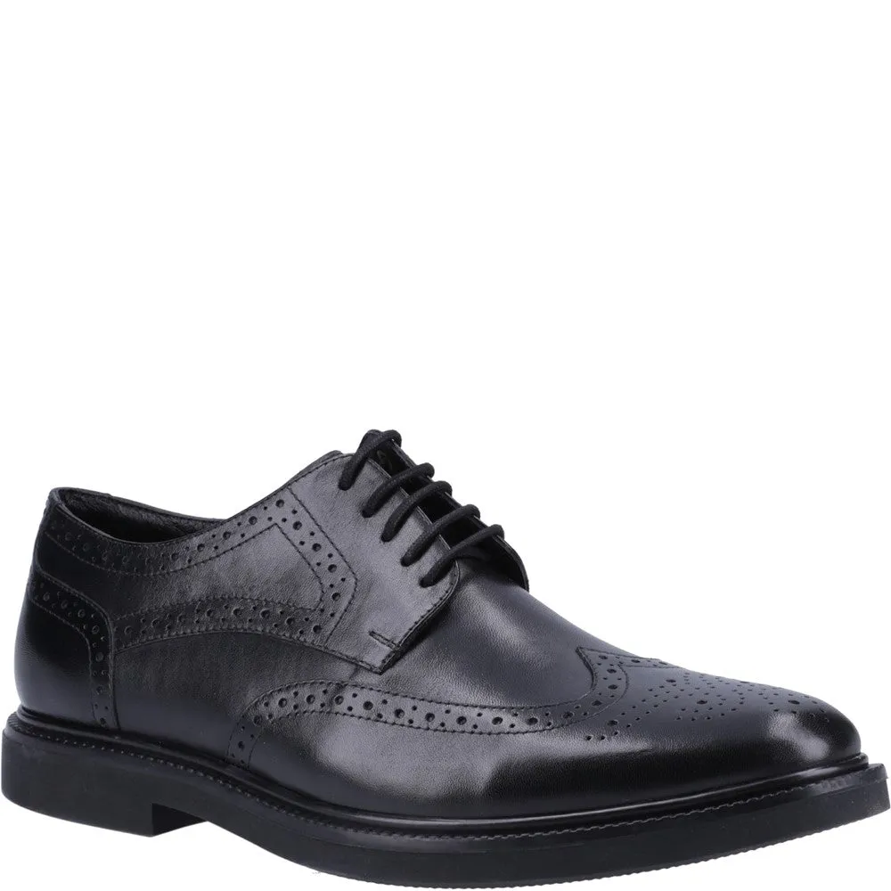 Black Kingston Brogue Shoes