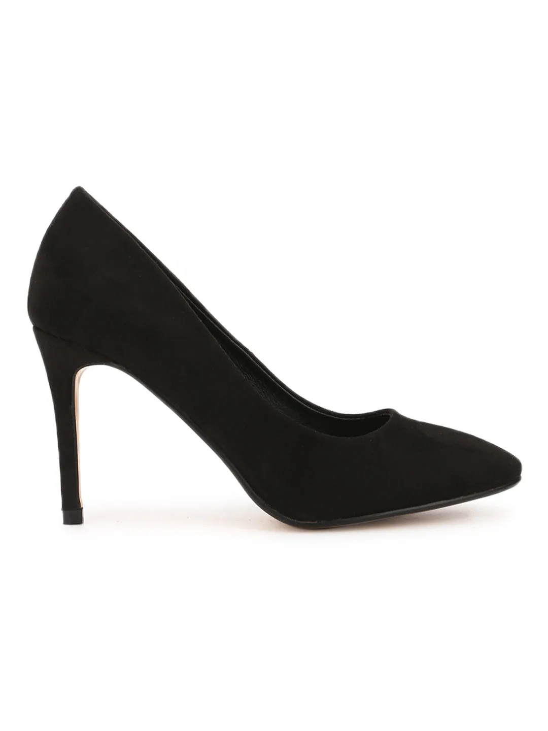 Black Micro Pump Stilettos