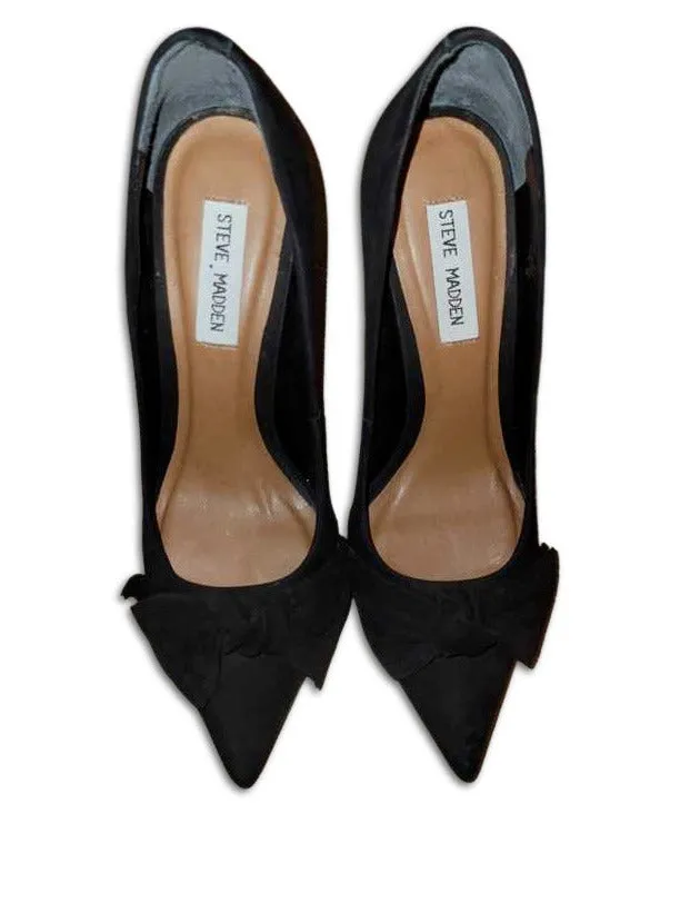 BLACK PUMPS WITH BOW - SM REBOOTED