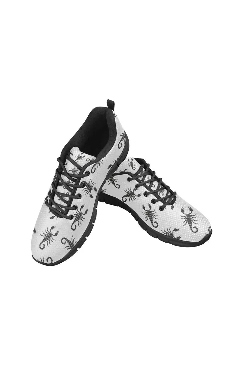 Black Scorpio Women's Breathable Running Shoes (Model 055)