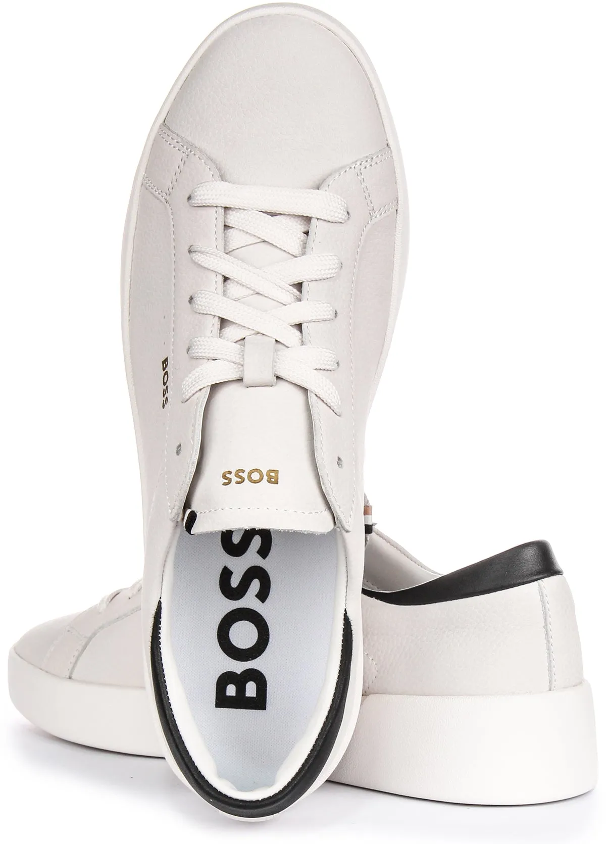 Boss Belwar Tennis Tb In White Black For Men