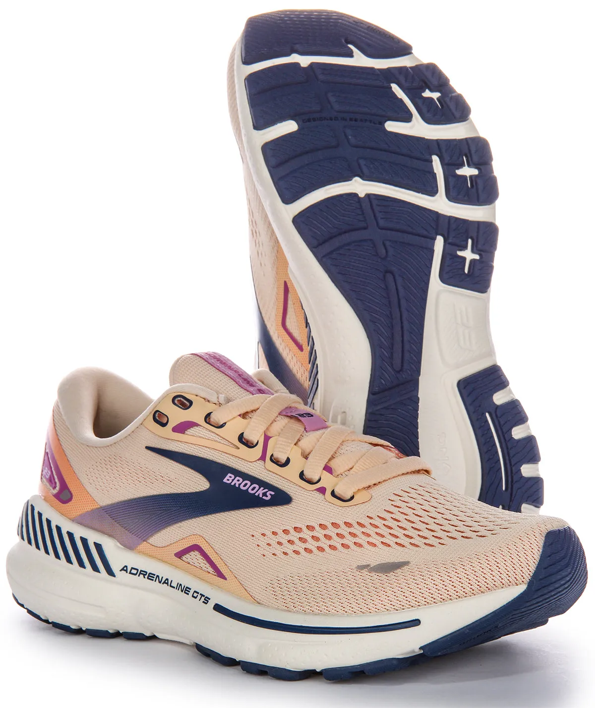 Brooks Adrenaline Gts In Peach | Medium Fit