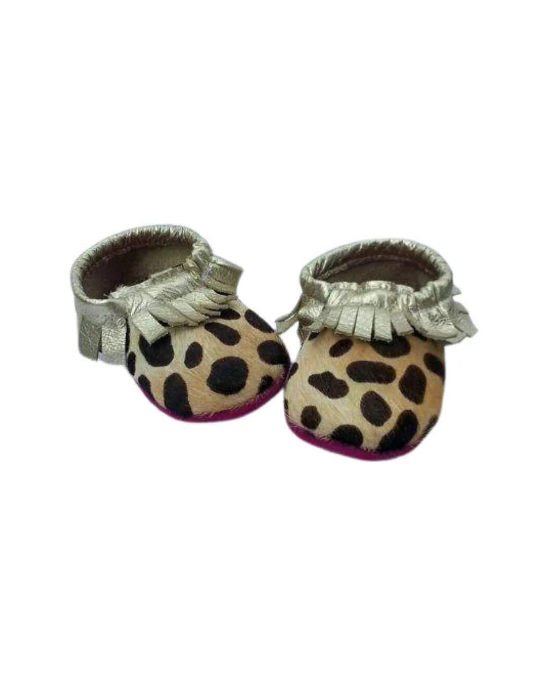 Cheetah Glam Baby Leather Moccasins