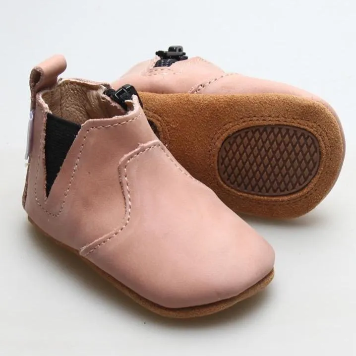 Chelsea Boot with Anti-Slip Sole - Blush