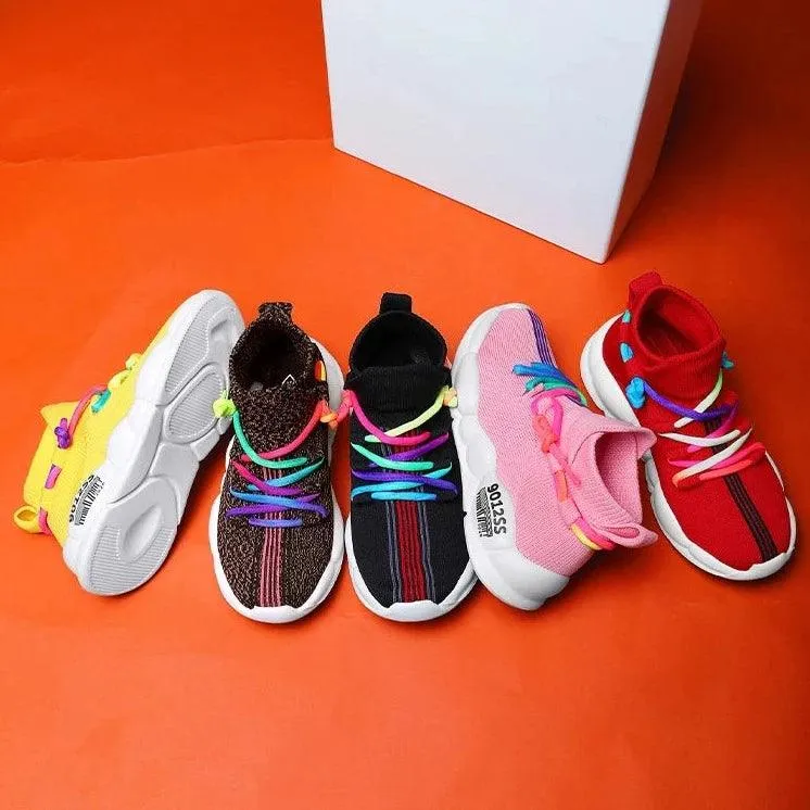 Children Boys Girls Casual Shoes CCSZX40 Kids High Top Socks Sneakers