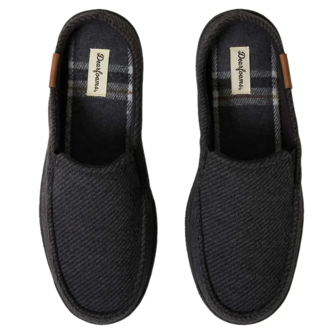 Dearfoams Men's Slip-On Clog Black