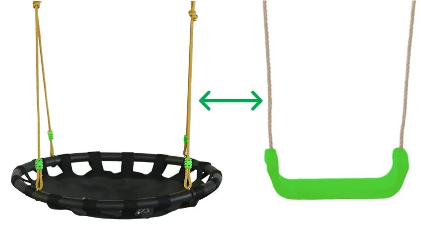 Dynamic Sports Fennic Fox Nest Metal  Swing Set