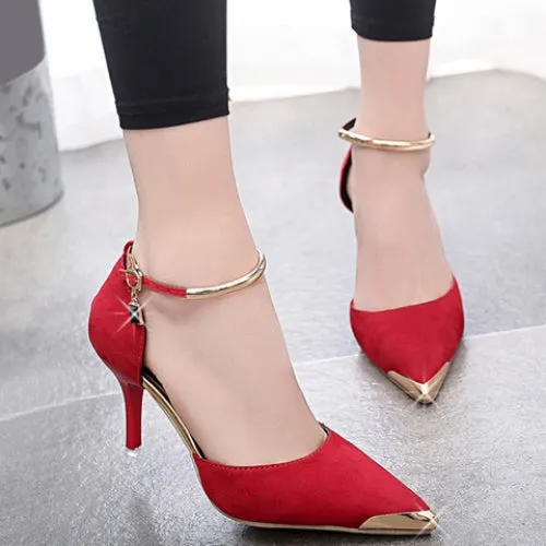 Elegant Two-Piece and Metal Design Pumps For Women