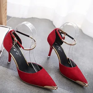 Elegant Two-Piece and Metal Design Pumps For Women