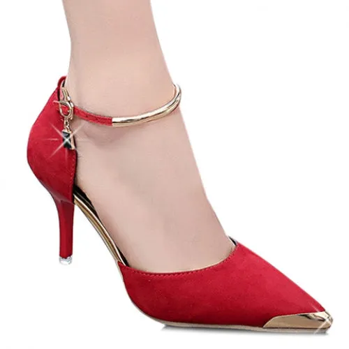 Elegant Two-Piece and Metal Design Pumps For Women