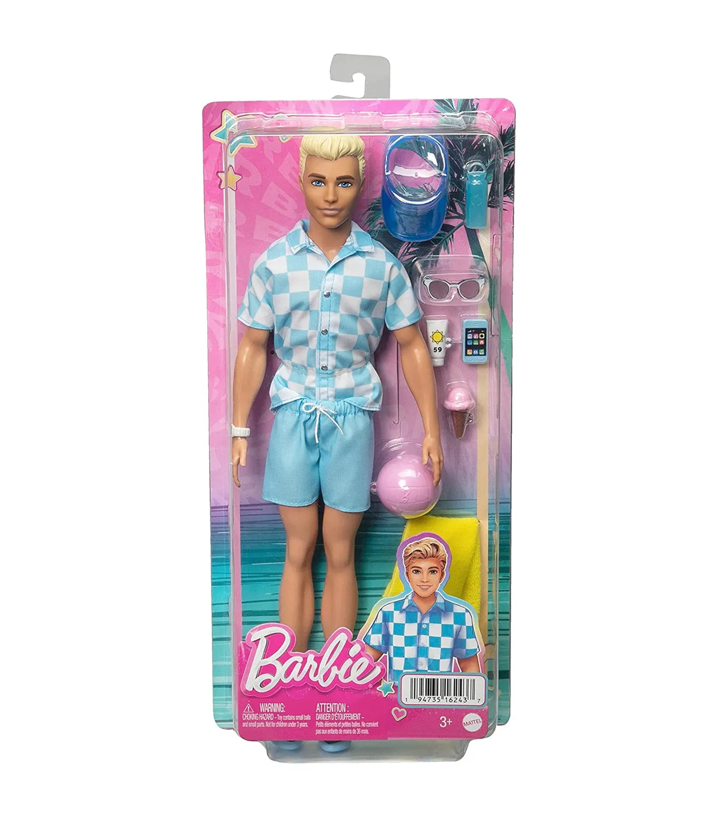 Fab Ken Beach Doll with Accessories