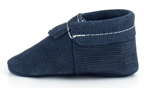 Freshly Picked Knit Navy City Soft Sole Moccasins