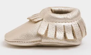 Freshly Picked Newborn Platinum Soft Sole Moccasins