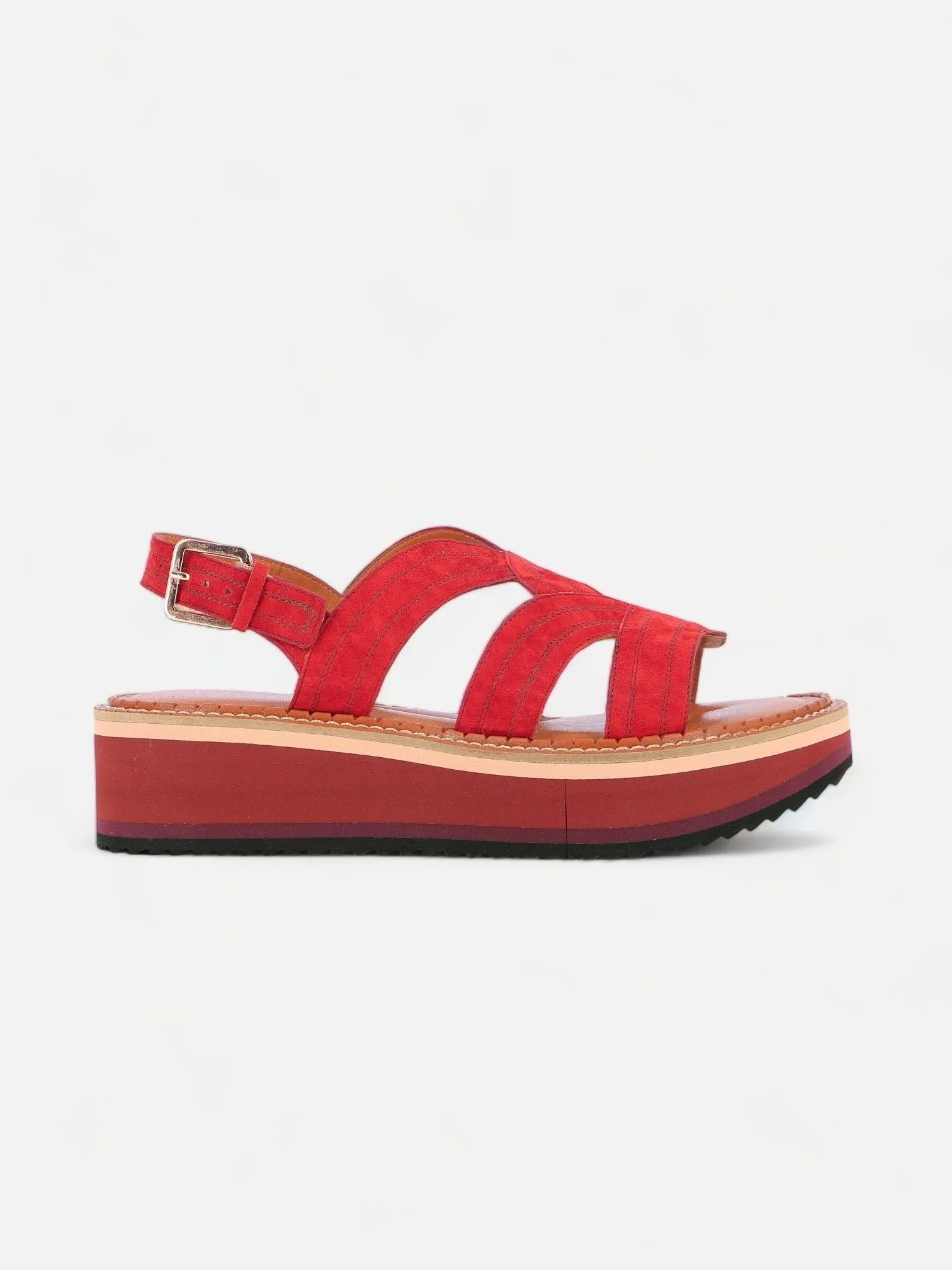 FRESIA, suede red || OUTLET