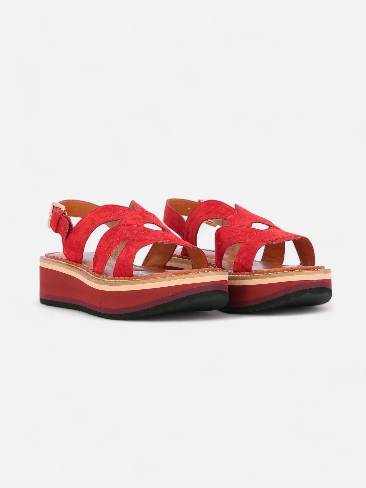 FRESIA, suede red || OUTLET