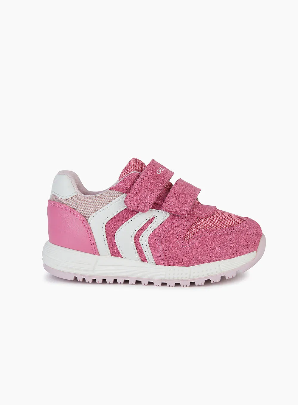 Geox Alben Baby Trainers in Dark Pink