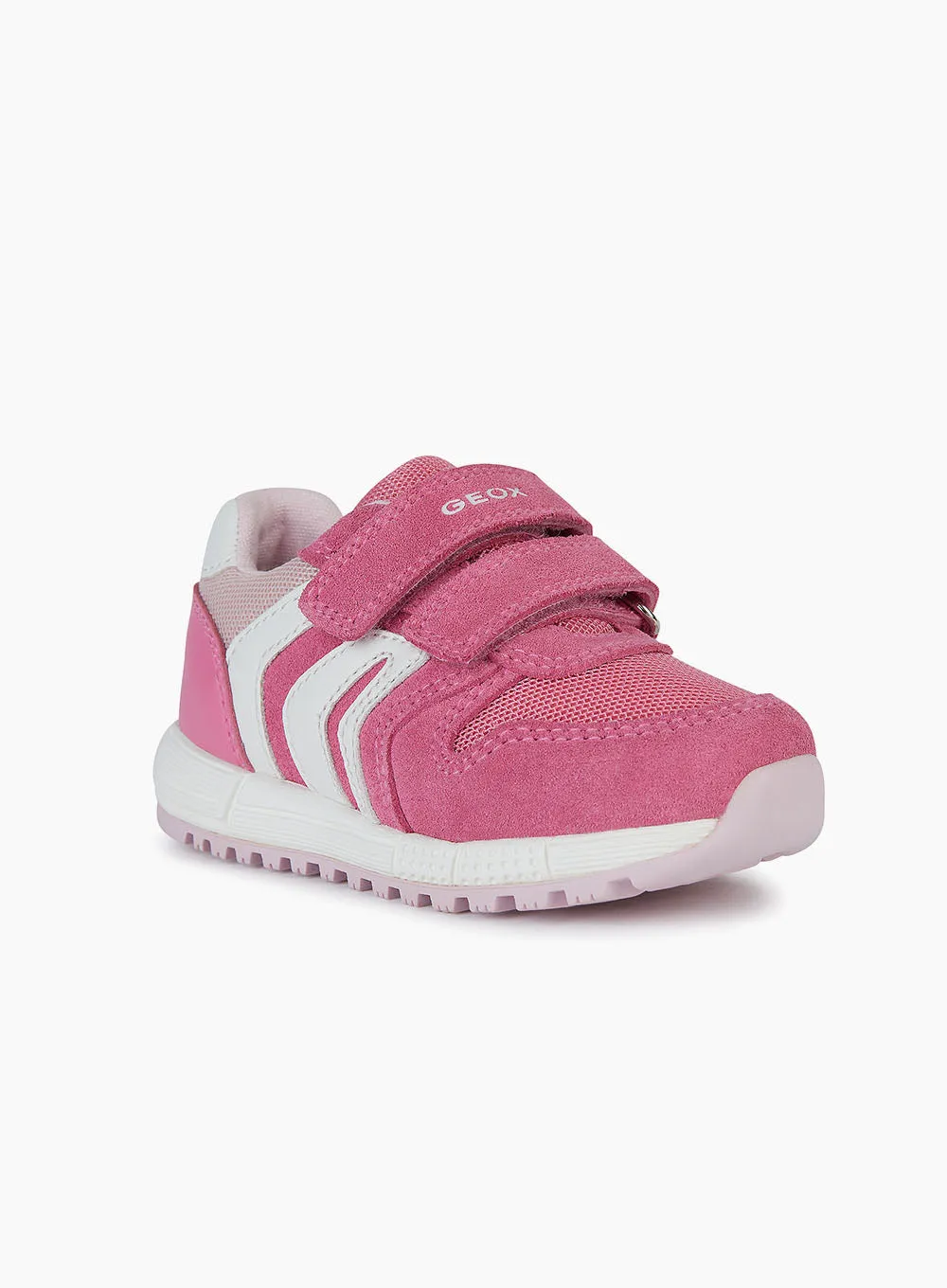 Geox Alben Baby Trainers in Dark Pink