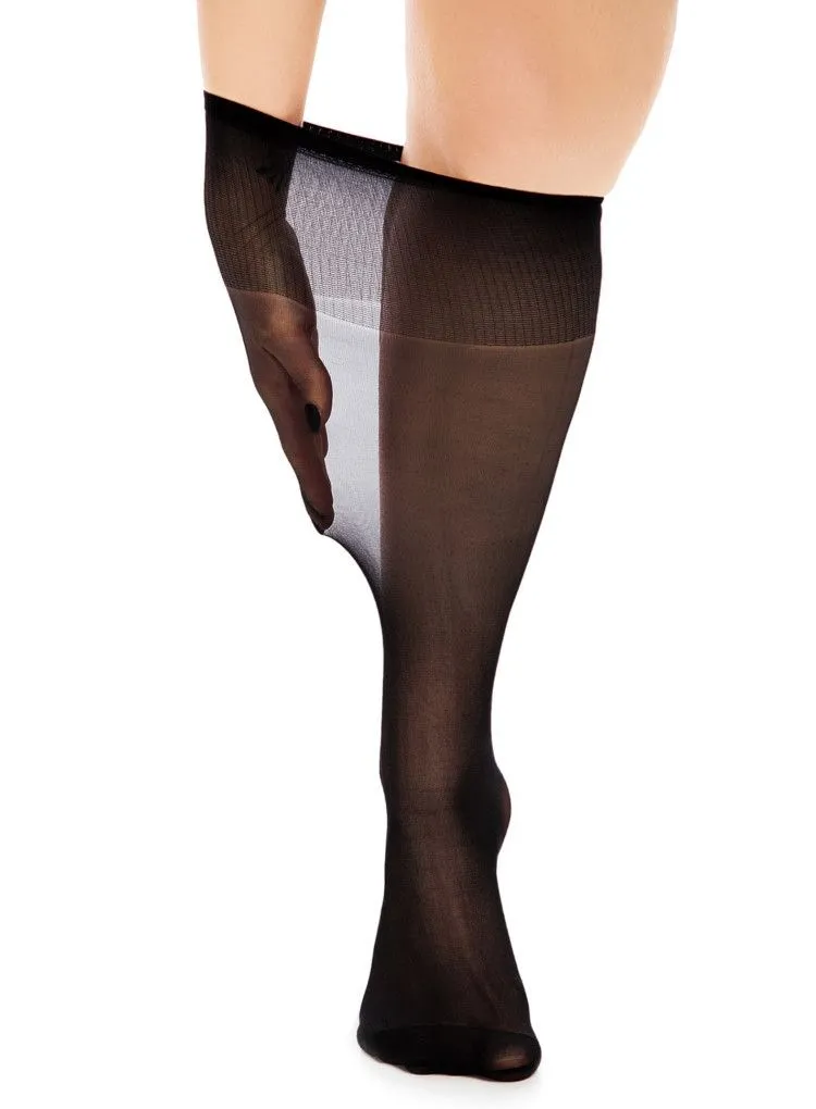 Glamory Curvy Plus Size FIT 20 Knee High Stockings (Extra Wide) 50142