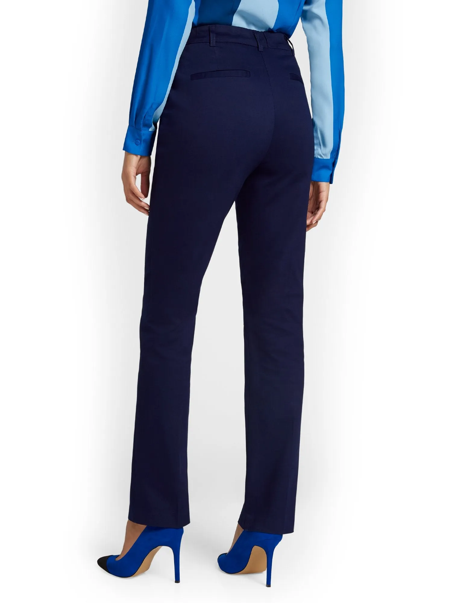 High-Waisted Straight-Leg Pant - NY&Chic Collection