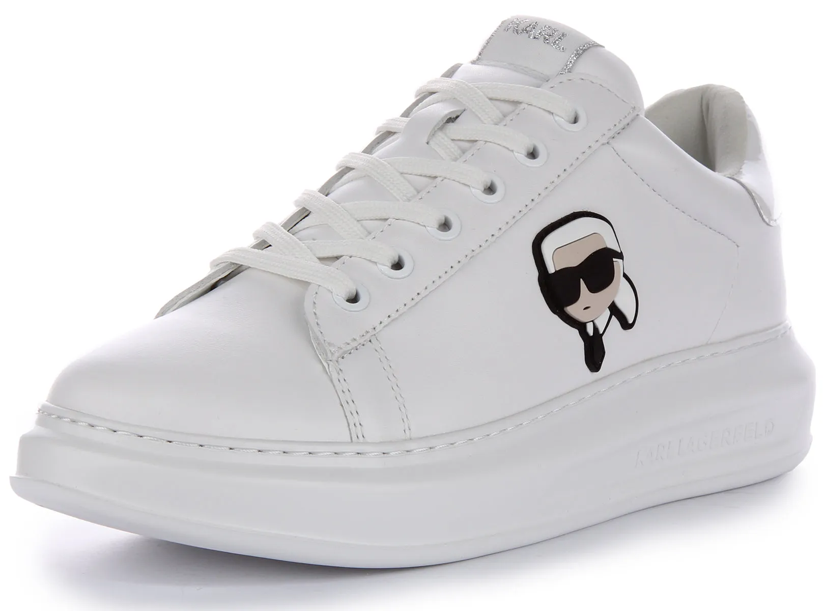 Karl Lagerfeld Kapri NFT Lo In White Leather For Men