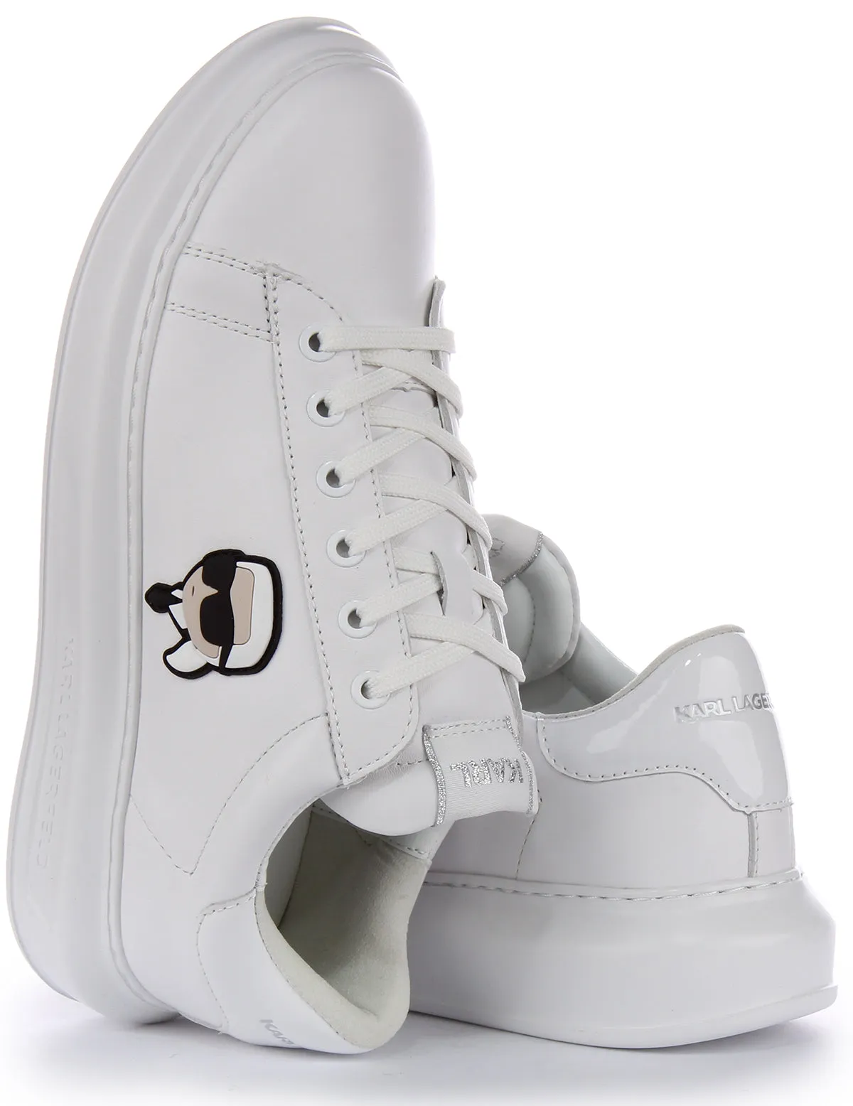 Karl Lagerfeld Kapri NFT Lo In White Leather For Men