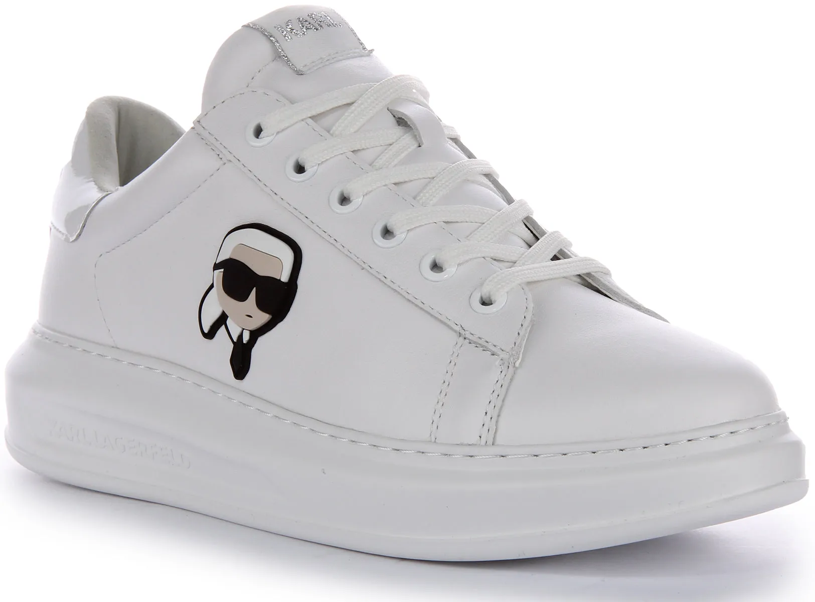 Karl Lagerfeld Kapri NFT Lo In White Leather For Men