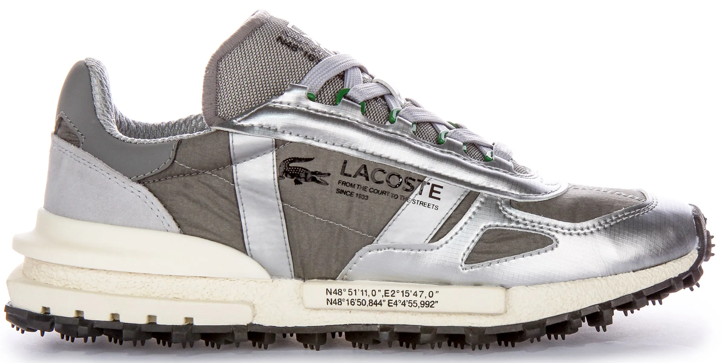 Lacoste Elite Active In Grey Silver For Men