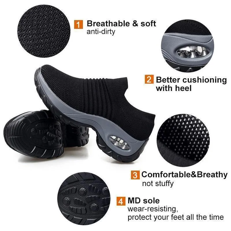 Ladies‘s Breathable Air Cushion Outdoor Shoes