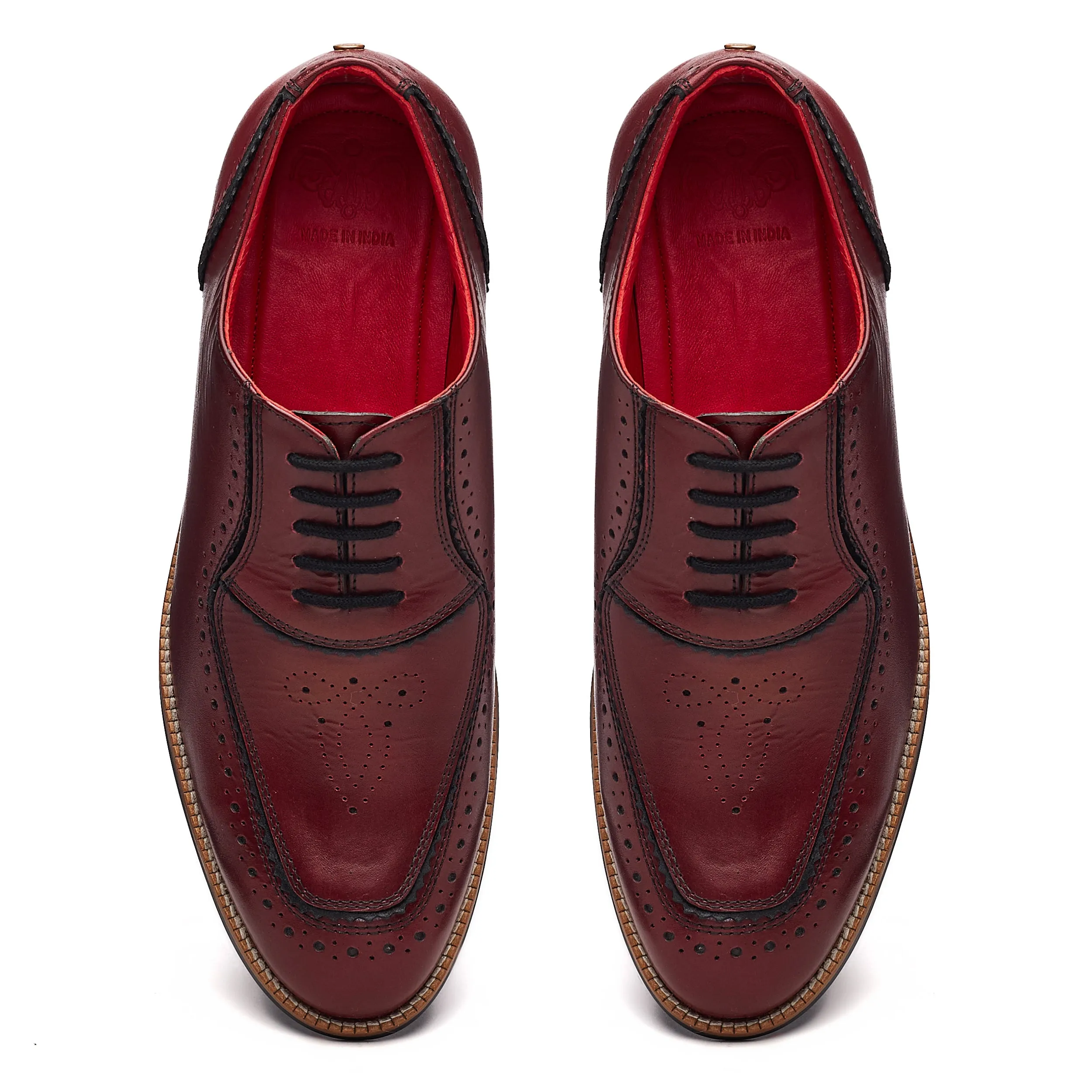 Maharaja Brogues Men – Oxblood