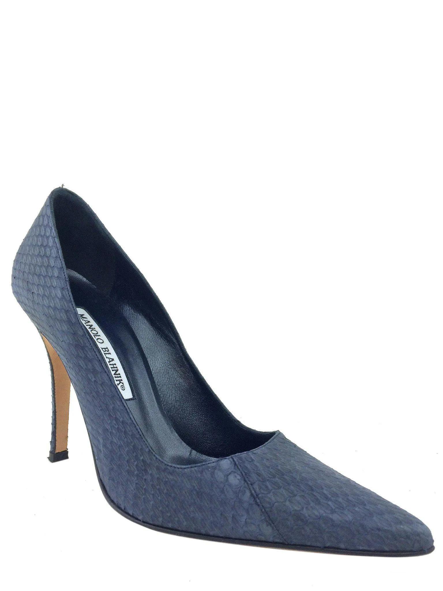 Manolo Blahnik BB Python Pumps Size 7.5