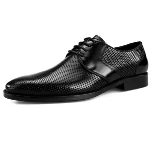 Men Breathable Lace Up Formal Shoes