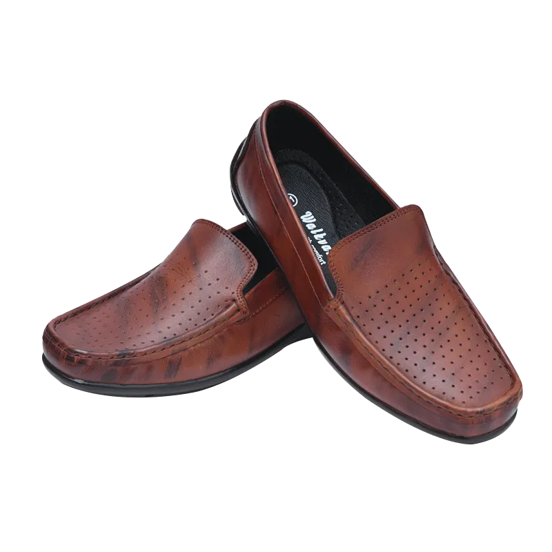 Men Moccasin Patina Color