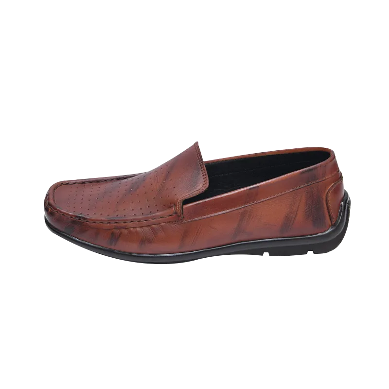 Men Moccasin Patina Color