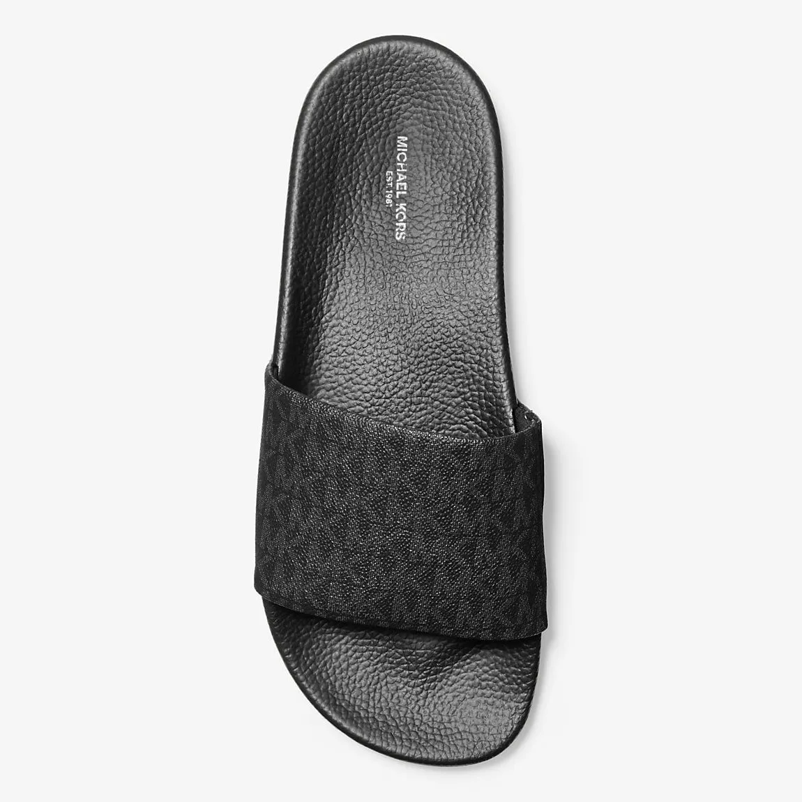 Michael Kors Jake Logo Slide Slides, black