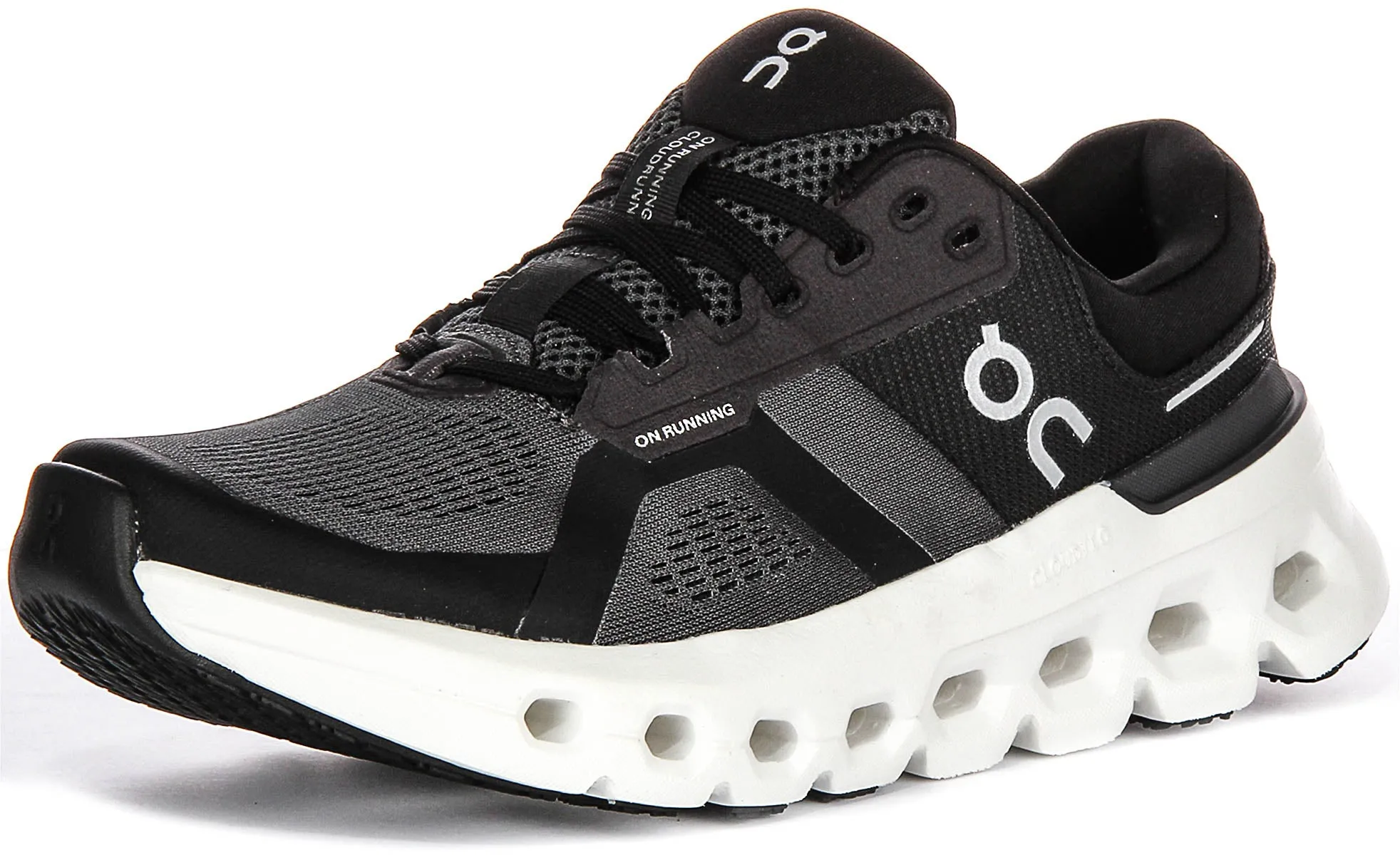 On Running Cloundrunner 2 In Black Grey For Women