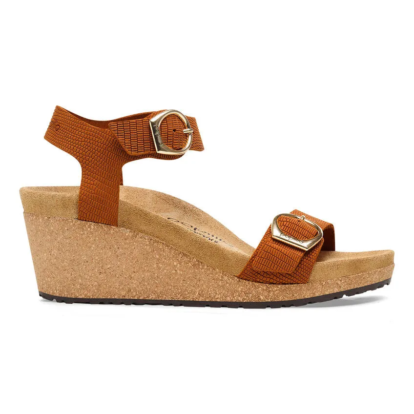 Papillio by Birkenstock Soley Embossed Orange Wedge