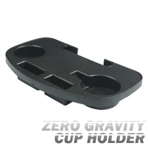 PARTYSAVING Easy-Slide Universal Clip-On Two-Cup Holder with Accessory Slots for Zero Gravity Lounge Chairs, APL1365