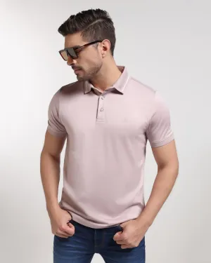 Polo Pink Solid T-Shirt - Peter