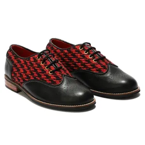 Red Houndstoth Brogues_ for Women (discontinued)