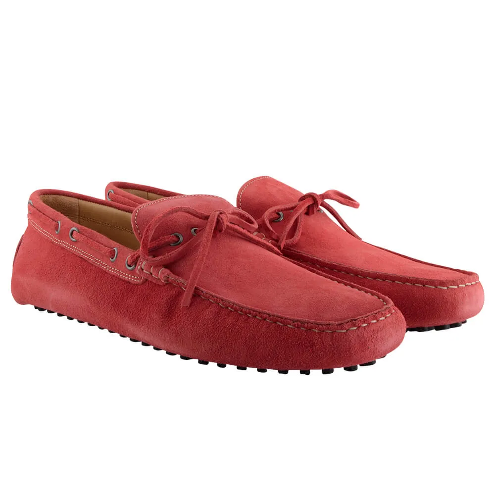 Red Suede Moccasins