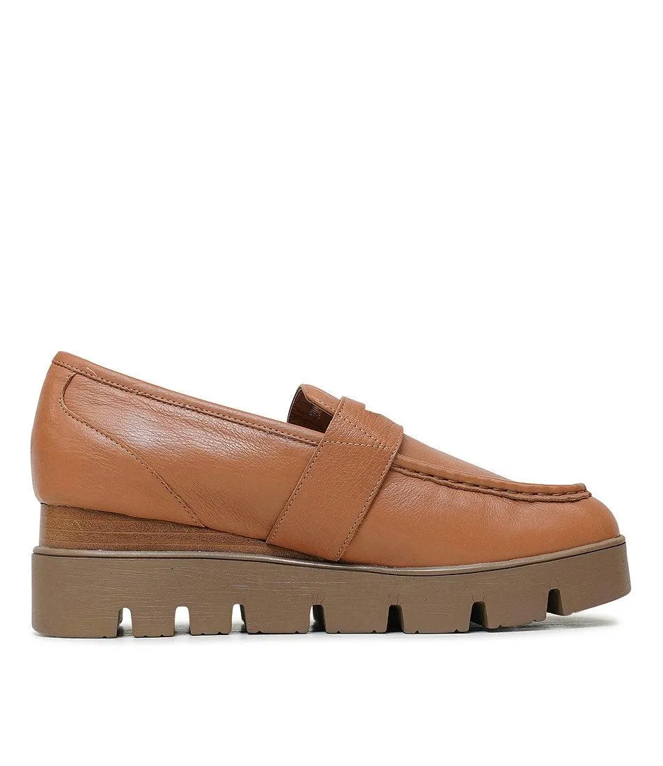 Remmi Scotch Leather Wedge Loafers