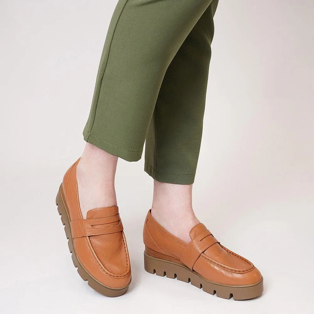 Remmi Scotch Leather Wedge Loafers