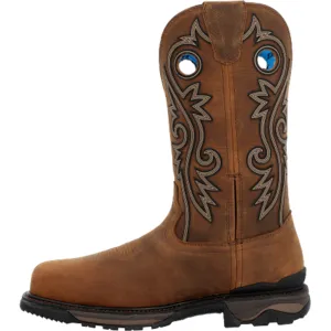 Rocky Men's Tan/Brown Carbon 6 Square Toe Boots